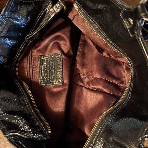 Gorgeous black leopard print coach purse - Picture 2 of 2